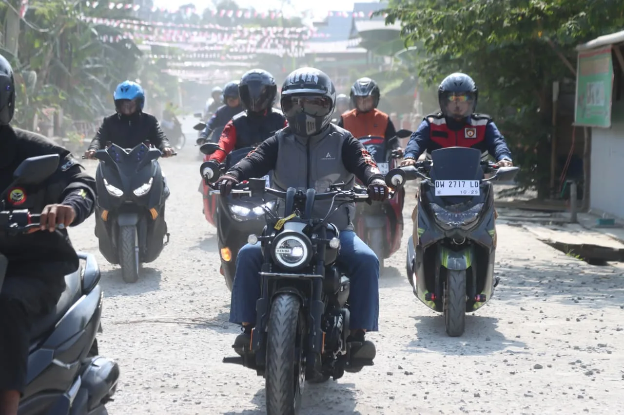 Kapolres Wajo Touring ke Belawa, Perkuat Silaturahmi dan Jaga Kamtibmas