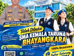 Raih Masa Depan Gemilang, Polres Jeneponto Dorong Putra-Putri Jeneponto Daftar SMA Kemala Taruna Bhayangkara
